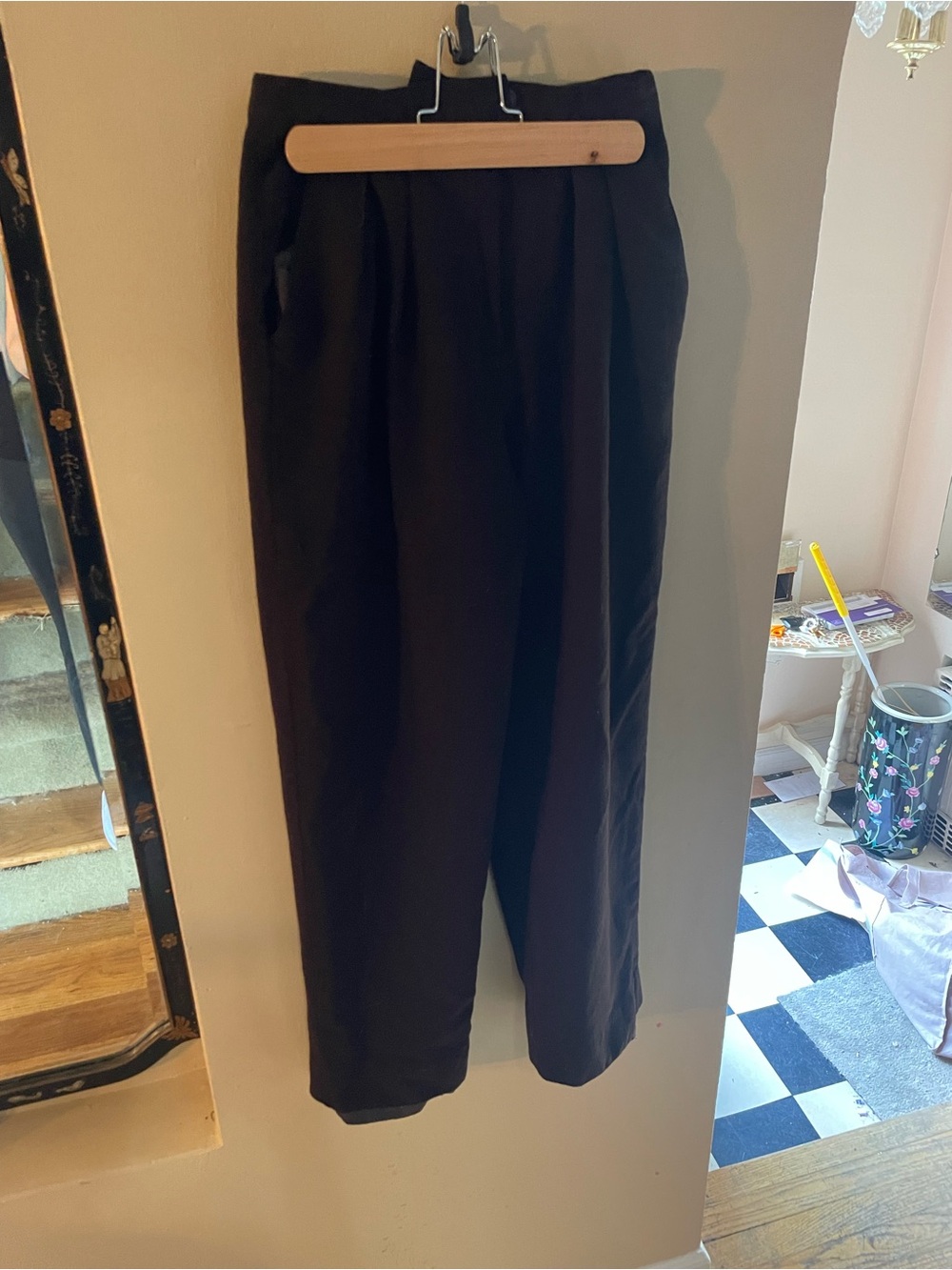 Vintage 90s Jones New York 100% wool brown dress pants
